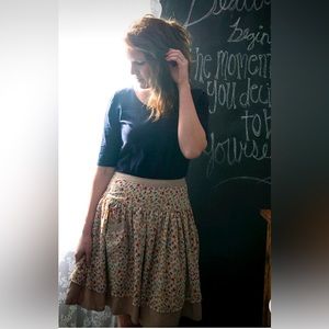 Floral apron skirt Ethically made in Cambodia